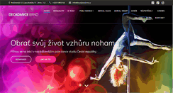 Desktop Screenshot of decadancebrno.cz