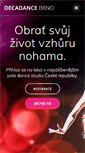 Mobile Screenshot of decadancebrno.cz